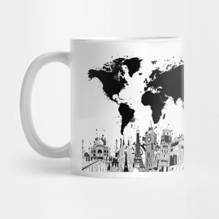 world map Mug